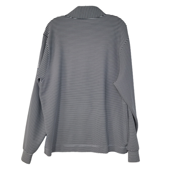 Fennec Mens Quarter-Zip Pullover Stretch Stripe Size Large - Picture 6 of 7